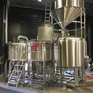 CE PED مصدق 1000L معدات مصنع الجعة البيرة الصغيرة مع خزانات التخمير | 3 سفن بروهاوس
