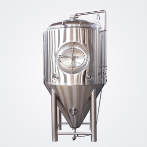 1000L تخصيص الجانب / أعلى سترة التبريد فتحة فتحة معزول خزان الجعة تخمير البيرة مخروطي متاح للبيع