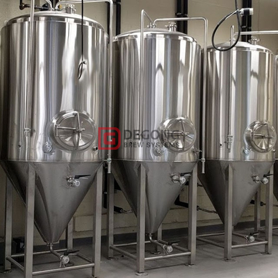 5BBL التجاري الفولاذ المقاوم للصدأ سترة الدمل البيرة تخمير البيرة / خزان أسطواني مخروطي